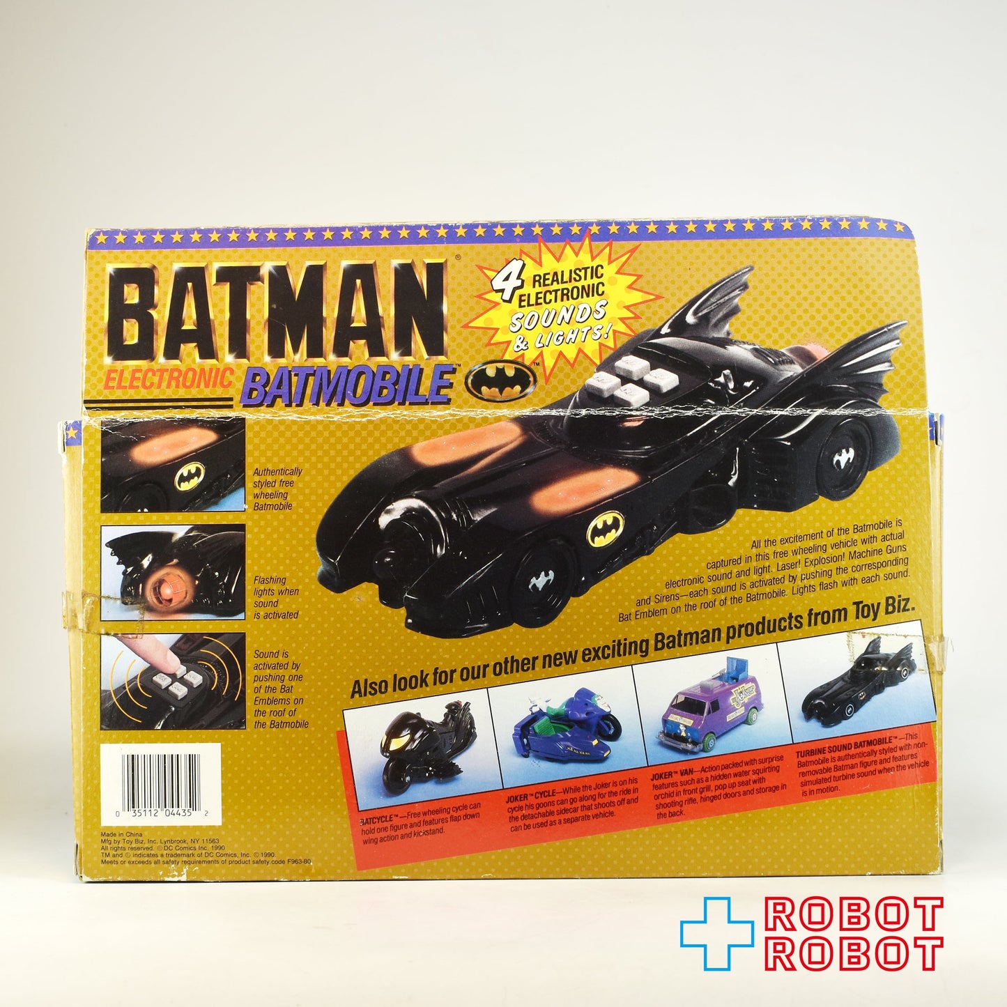 トイビズ バットマン エレクトロニック・バットモービル 1990 開封箱付
