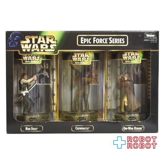 スター・ウォーズ エピックフォースシリーズ オビ＝ワン・ケノービ / チューバッカ / ハン・ソロ アクションフィギュア 未開封