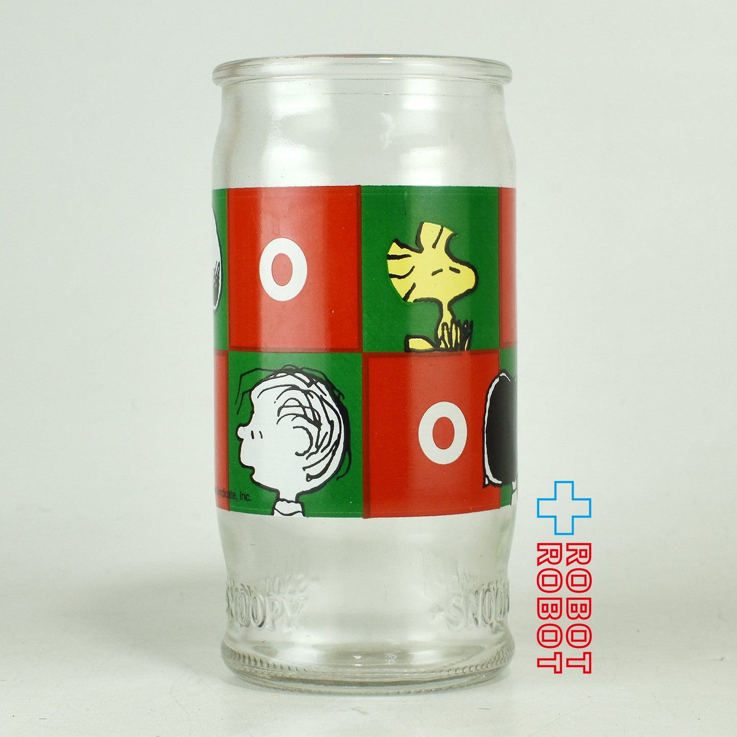 ピーナッツ・ギャング スヌーピー '07 ガラス 空き瓶 カップ グラス