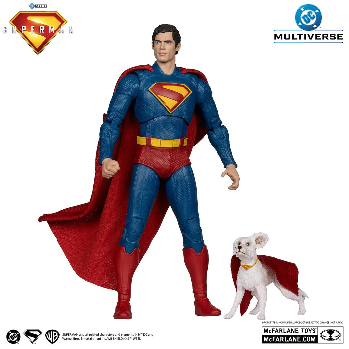 マクファーレン・トイズ DCマルチバース スーパーマン (2025) デラックス・シアトリカル・エディション スーパーマン & クリプト 7インチ アクションフィギュア 国内版 未開封