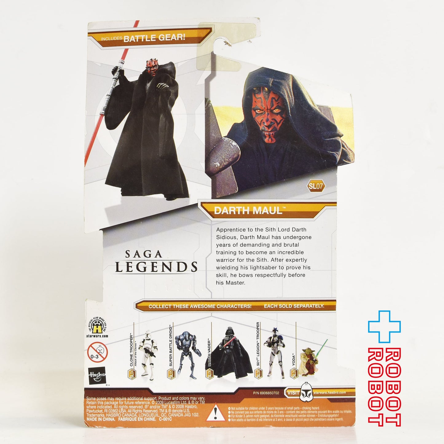 スター・ウォーズ SL2009 SL07 ダース・モール サーガ・レジェンズ 3.75インチ アクションフィギュア 未開封 US版 未開封 ※台紙にシワ