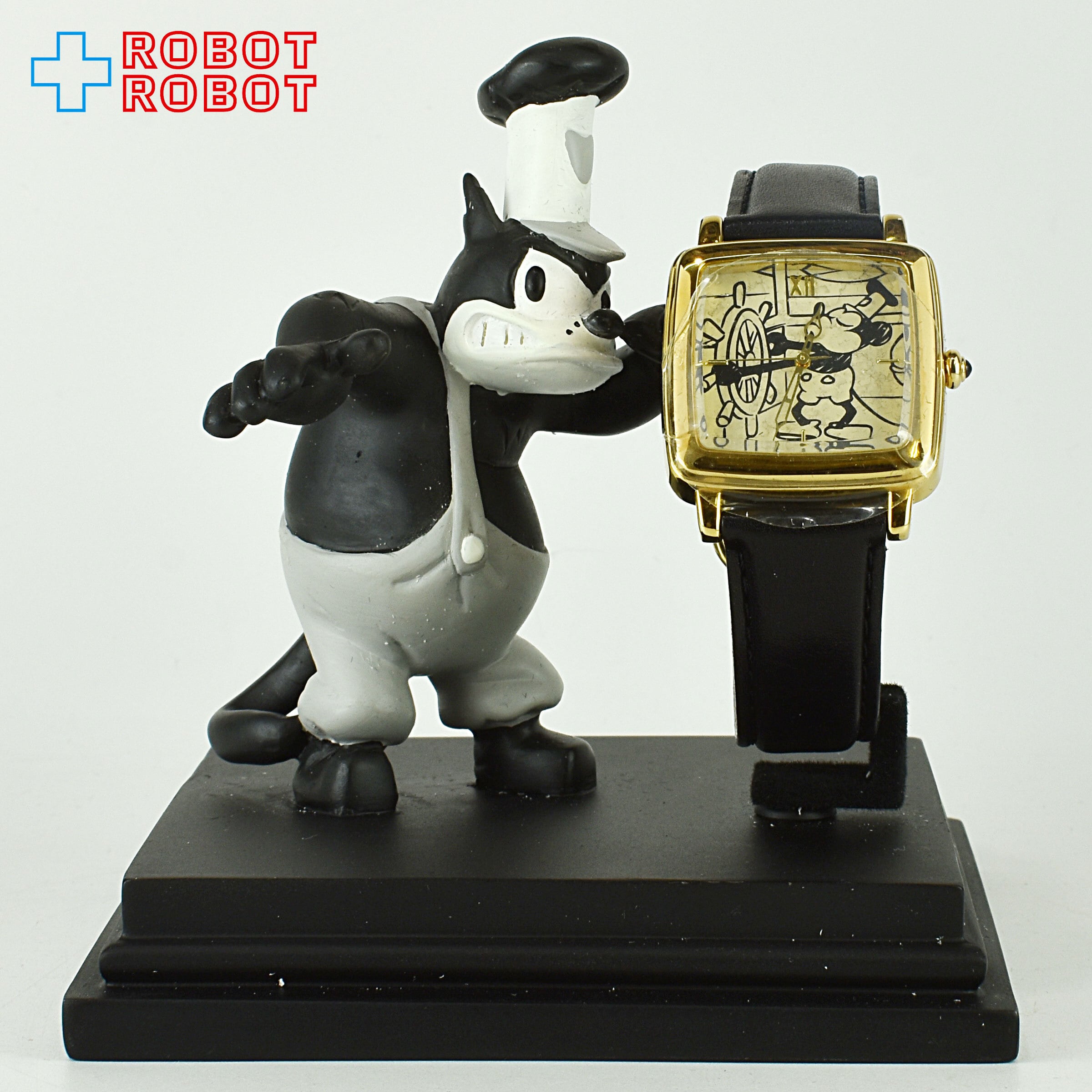 ディズニー 75周年記念 蒸気船ウィリー フィギュアリン付き腕時計