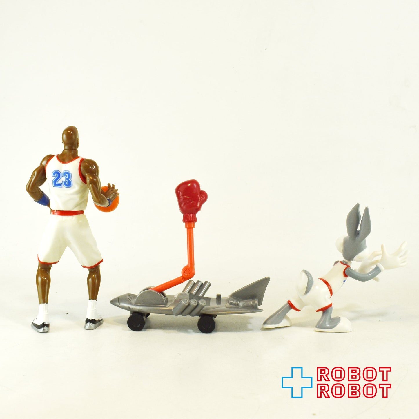 プレイメイツ社 ルーニー・テューンズ スペース・ジャム マイケル・ジョーダン vs バッグス・バニー with ハイパーレーン・サーファー アクションフィギュア 1996