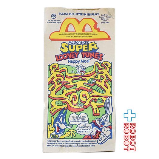 マクドナルド 紙袋 スーパー・ルーニー・テューンズ ハッピーミールトイ 1991