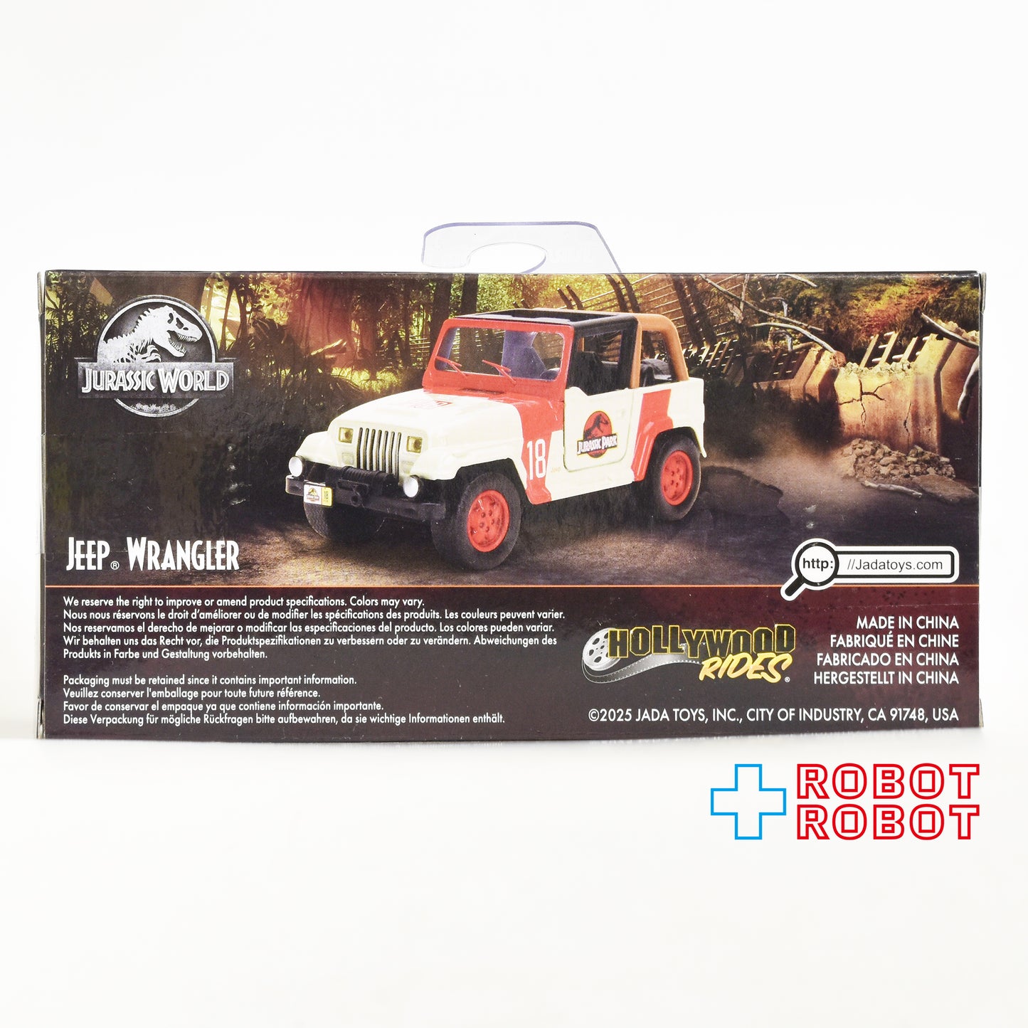 ジャダトイズ メタルズ・ダイキャスト 1/32 ジュラシック・ワールド 1992 ジープ・ラングラー ダイキャスト ミニカー 未開封