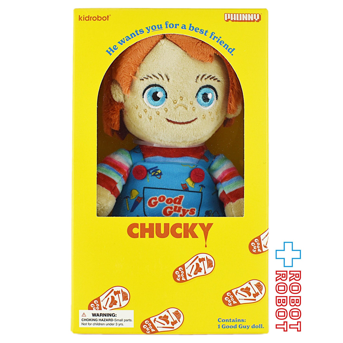 キッドロボット チャイルド・プレイ グッドガイ・チャッキー ファニープラッシュ ぬいぐるみ人形 未開封