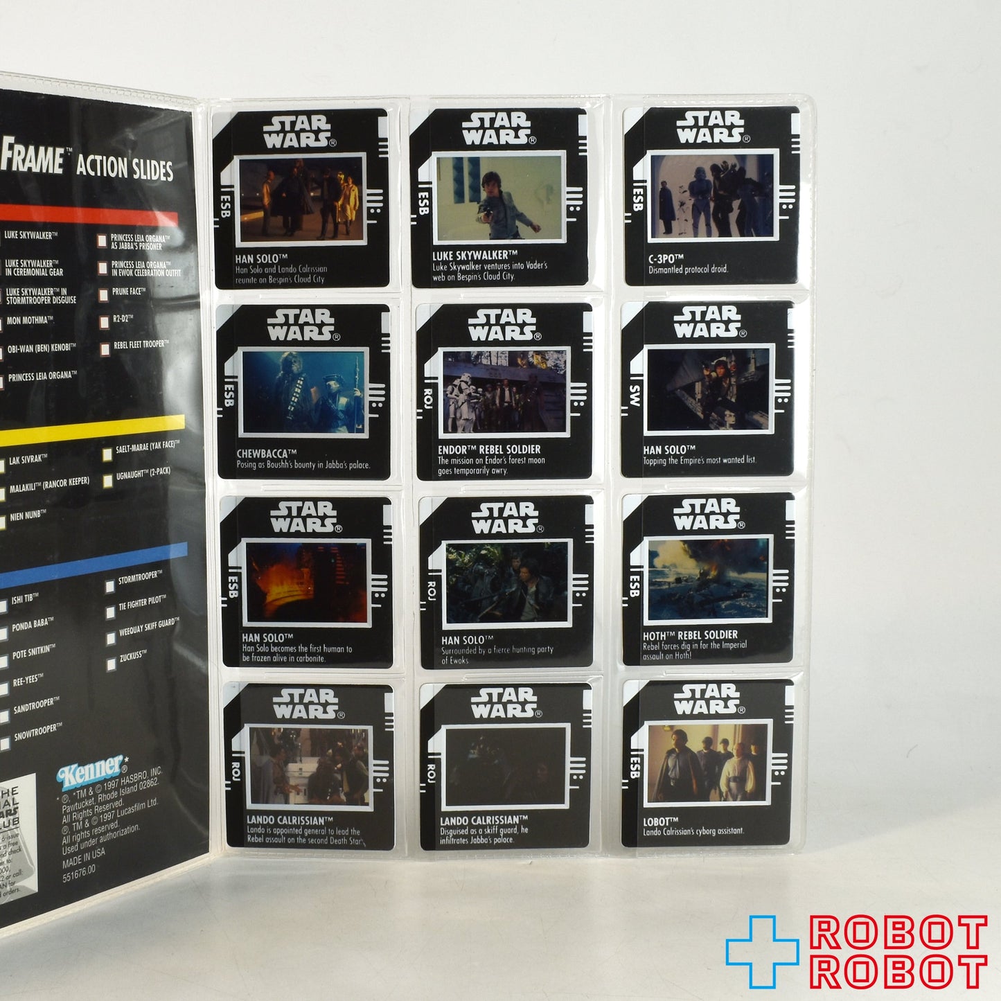 スター・ウォーズ POTF2 FF フリーズフレーム スライドビューワー ルークの双眼鏡 + スライド58種 w/ホルダーケース