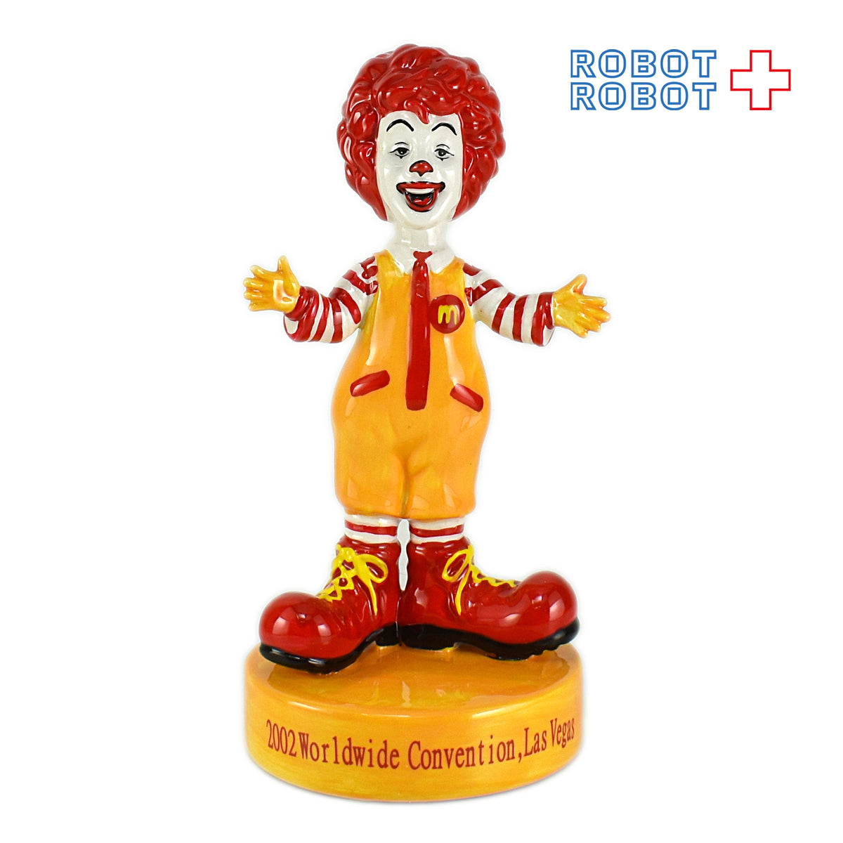マクドナルド 陶器製 ロナルド フィギュア 2002 ワールドワイドコンベンション限定 白箱入 企業物