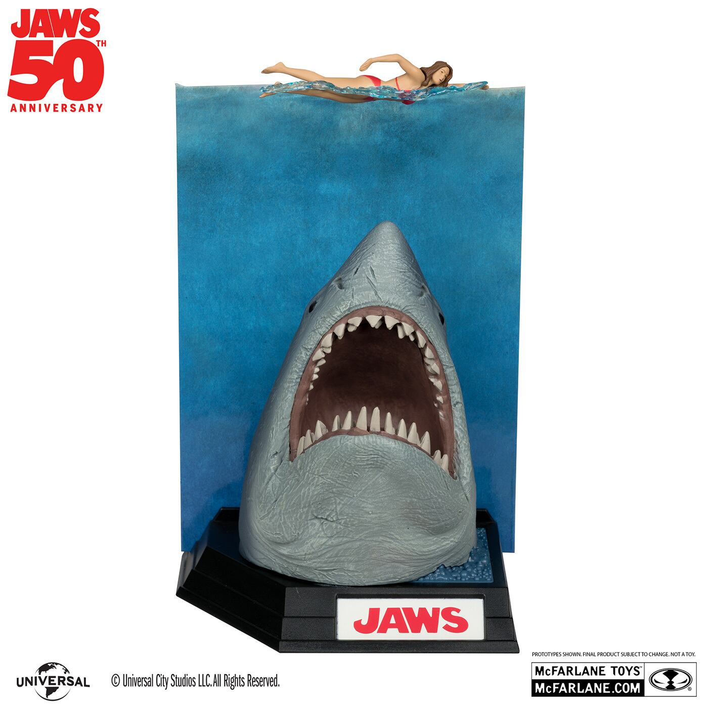 マクファーレン ムービー・マニアックス JAWS ジョーズ 50周年 ジョーズ 6インチ ポーズドスタチュー フィギュア 未開封