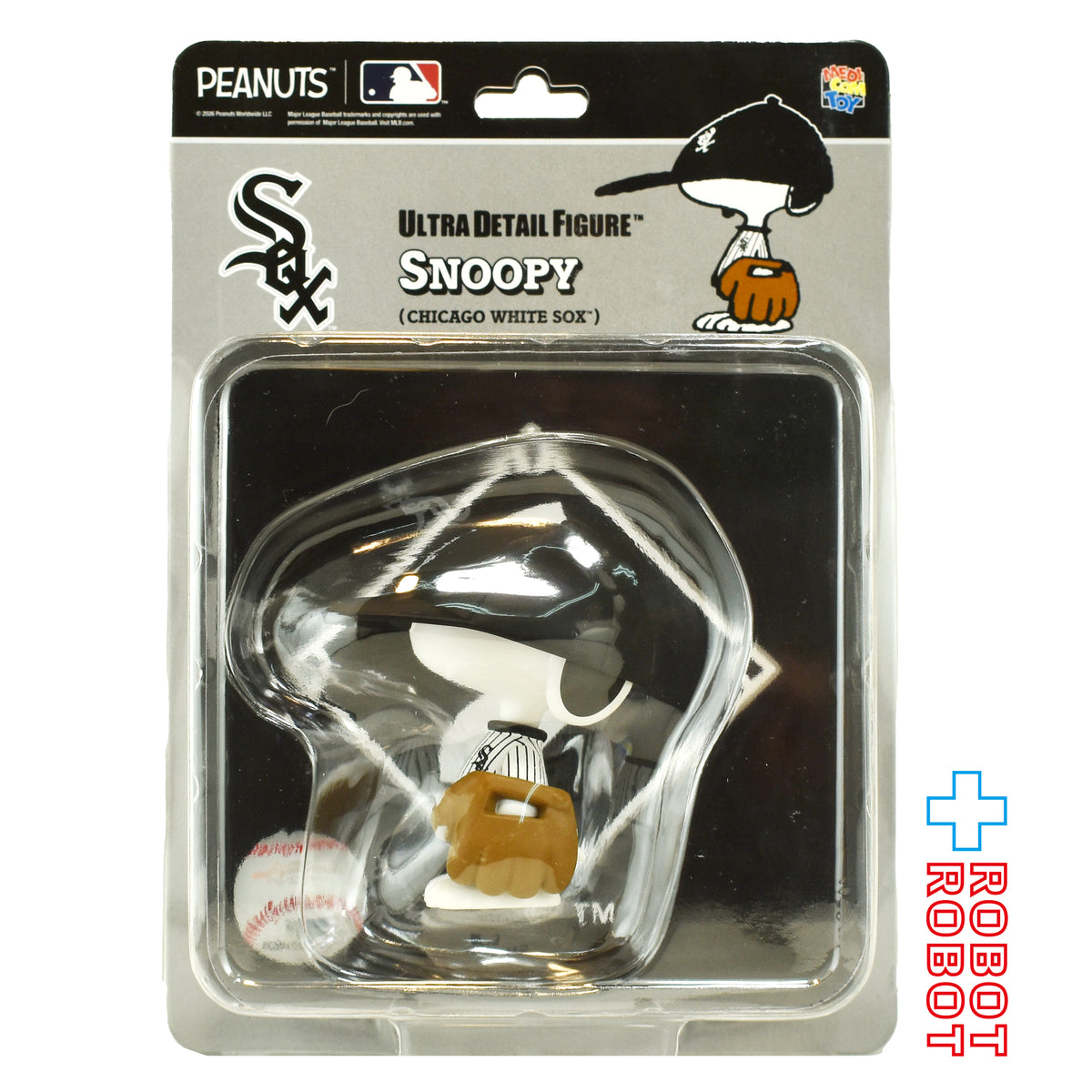 メディコム UDF MLB × ピーナッツ シカゴ ホワイトソックス スヌーピー ビニールフィギュア 未開封