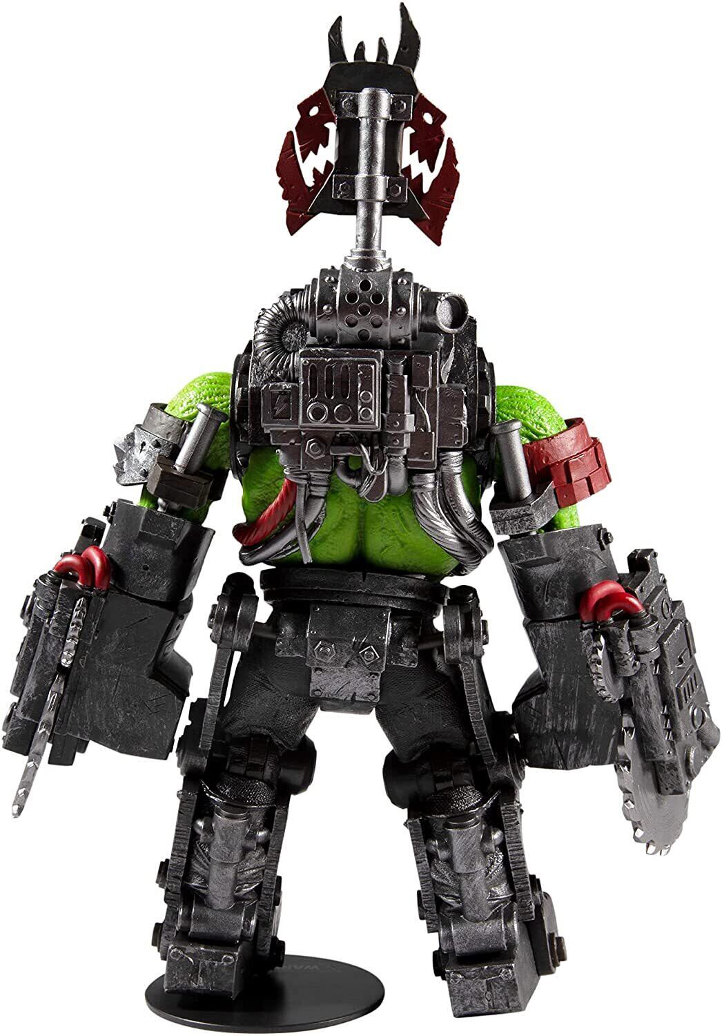 マクファーレン・トイズ ウォーハンマー 40,000 オルク メガノブ with バズソー 12インチ メガフィグ アクションフィギュア
