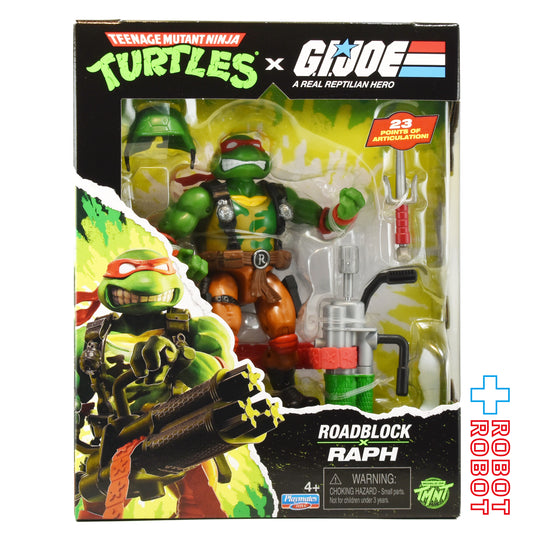 プレイメイツ ティーンエイジ・ミュータント・ニンジャ・タートルズ TMNT x G.I.ジョー ラファエロ as ロードブロック アクションフィギュア 未開封
