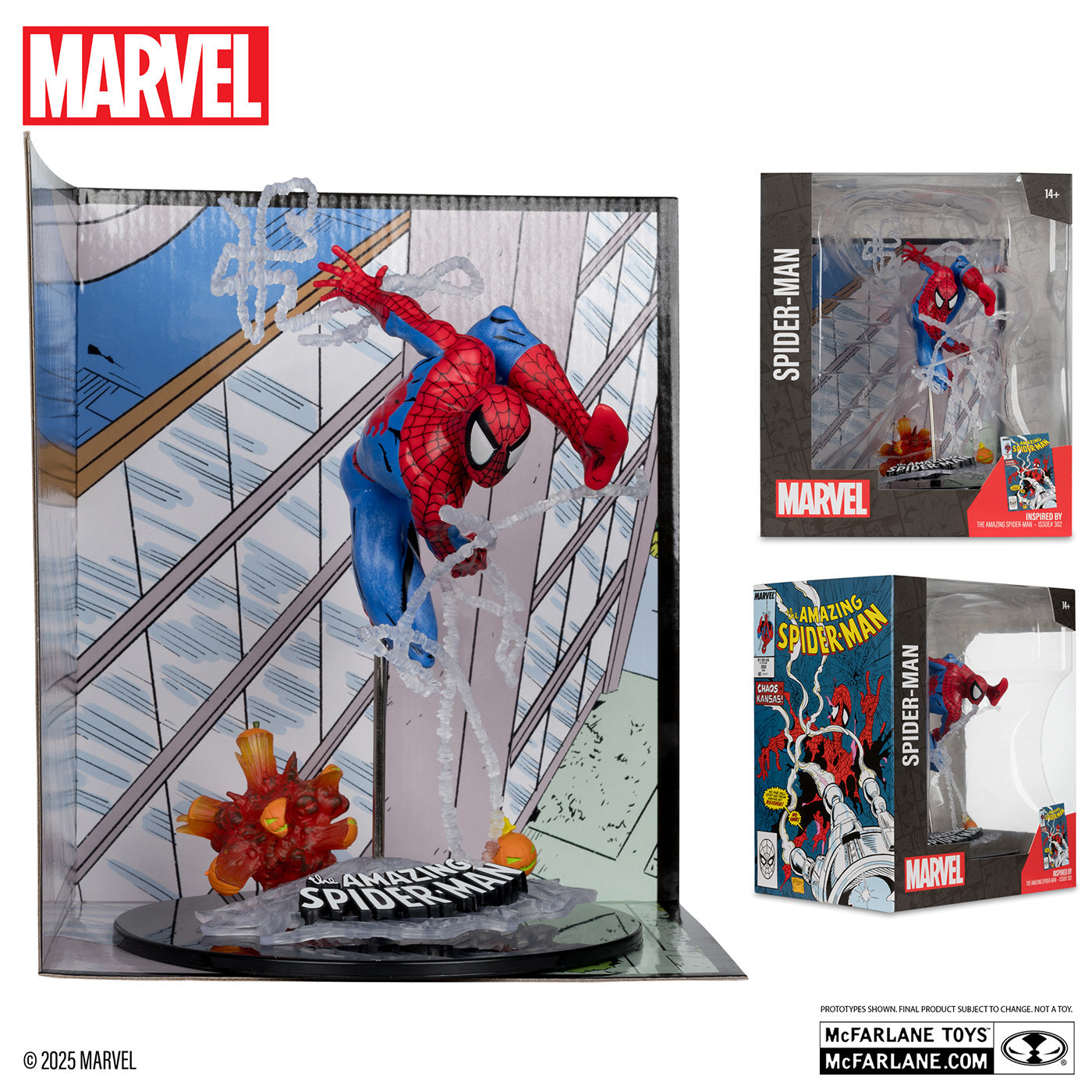 マクファーレン・トイズ マーベル シーン・フィギュア #012 スパイダーマン 1/10 スタチューフィギュア 未開封