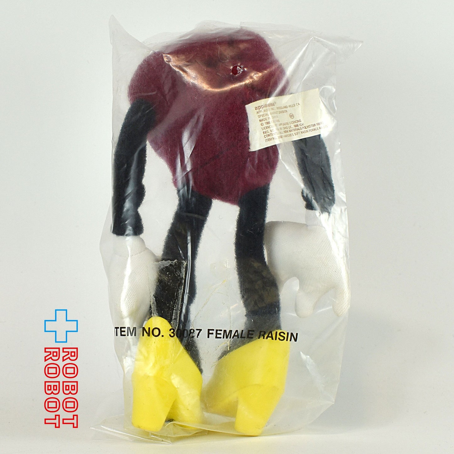 カリフォルニア・レーズン フェメール ベンダブルぬいぐるみ人形 1988 アプローズ社
