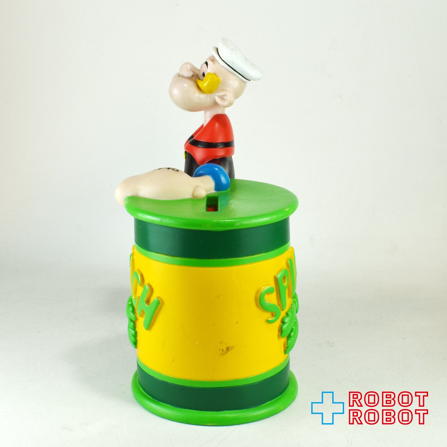 KFS ポパイ＆ほうれん草の缶詰 ソフビ 貯金箱 1998