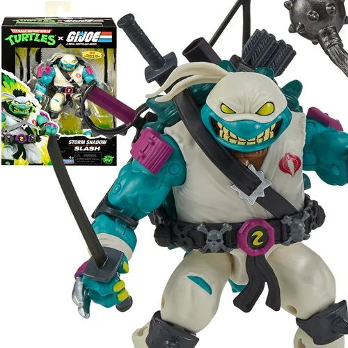 プレイメイツ ティーンエイジ・ミュータント・ニンジャ・タートルズ TMNT x G.I.ジョー スラッシュ as ストームシャドウ アクションフィギュア 未開封
