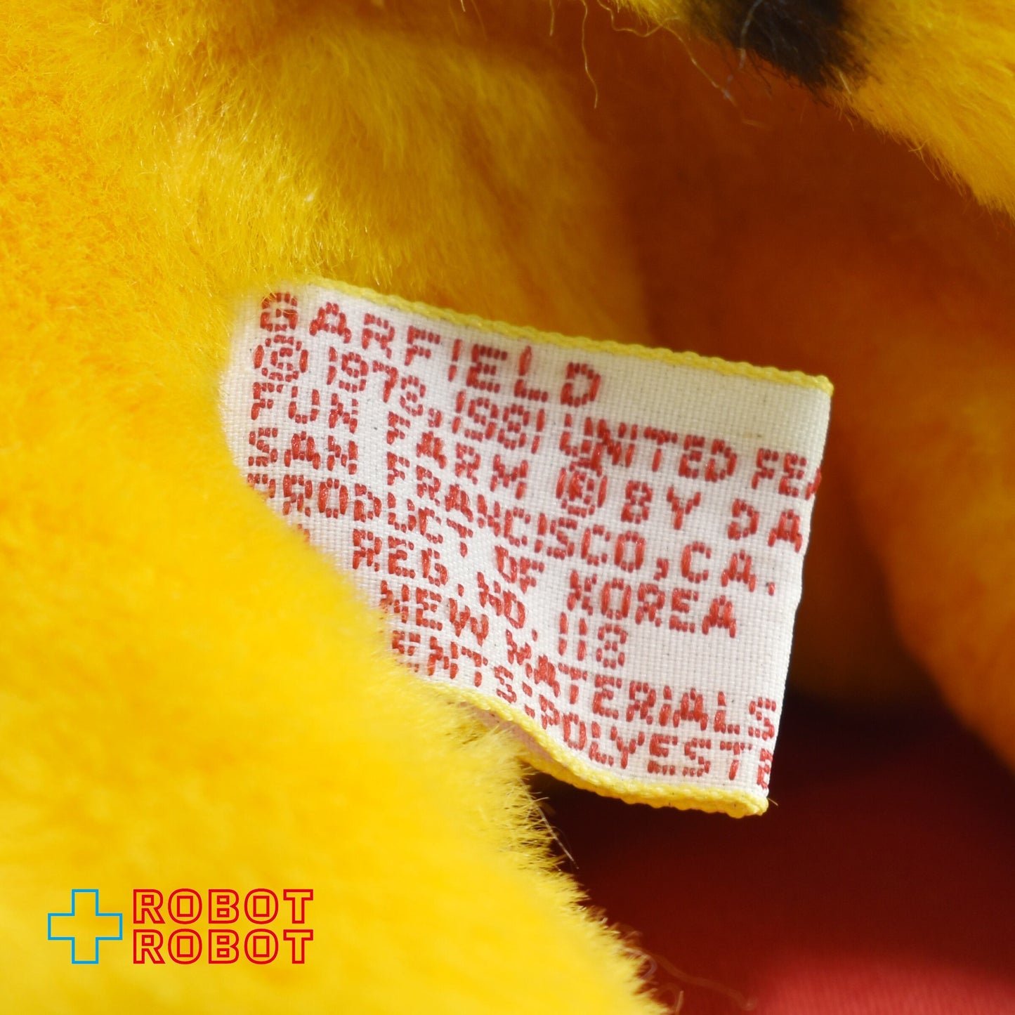 Dakin ガーフィールド ぬいぐるみ 枕の上でお昼寝 紙タグ付き 1981