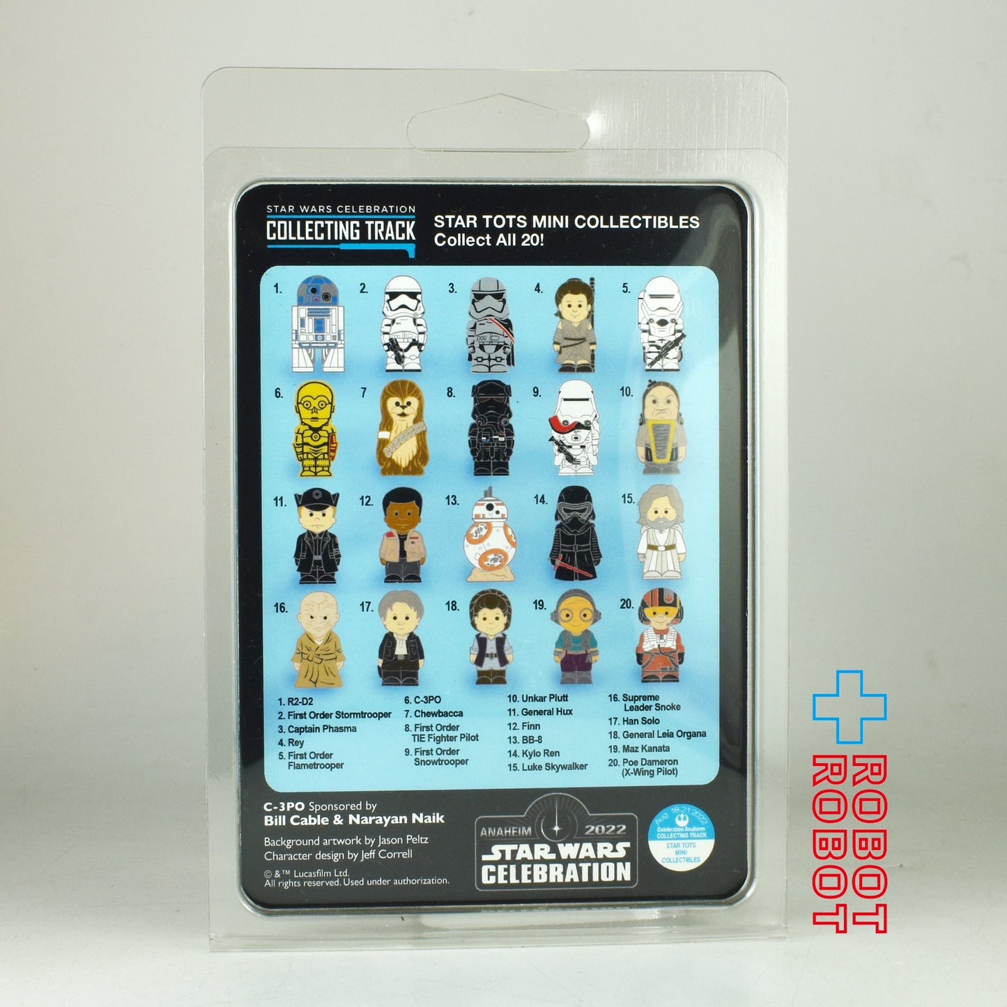 スター・ウォーズ スタートッツ 台紙入コイン 20種セット ディスプレイ箱付 セレブレーション アナハイム2022限定