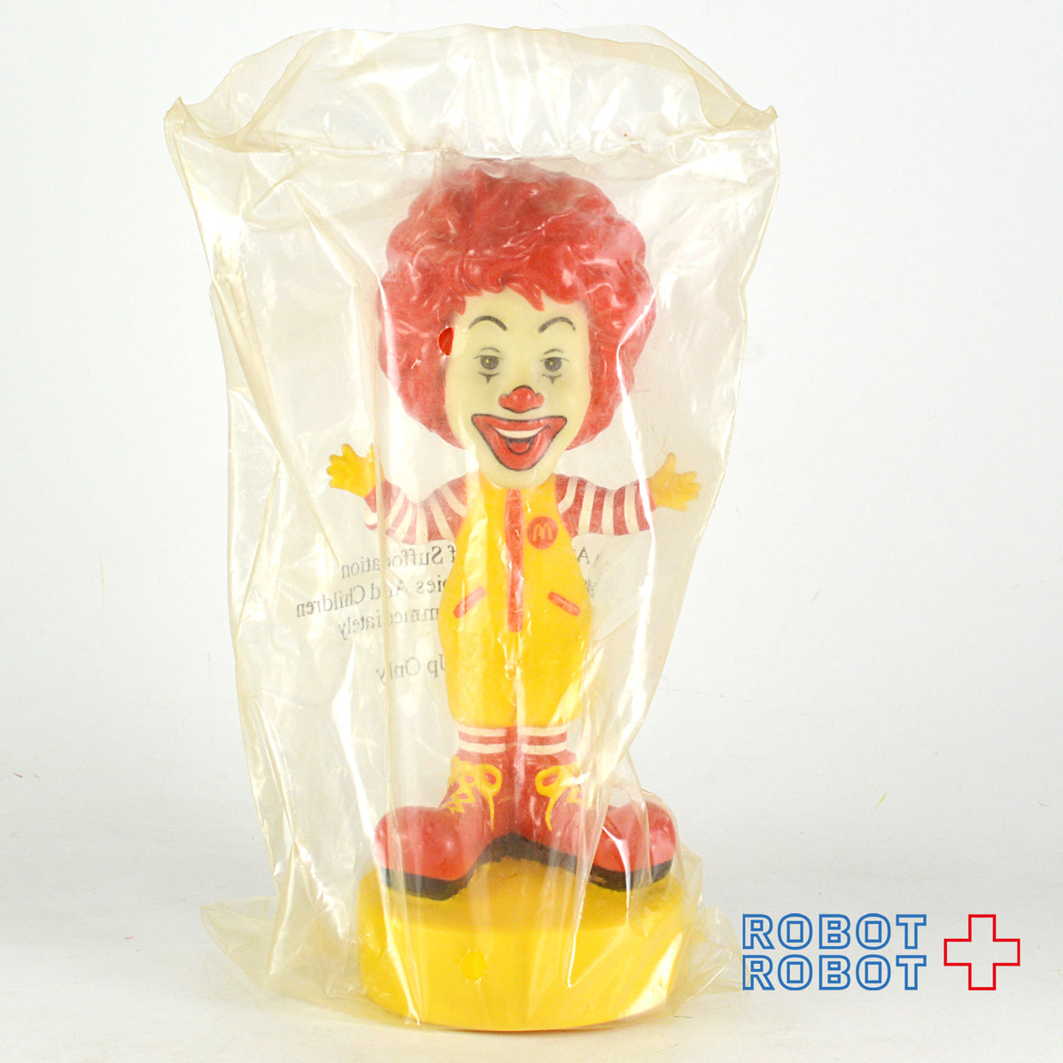 マクドナルド ロナルド ボブルヘッド ソフビフィギュア 袋入未開封 企業物