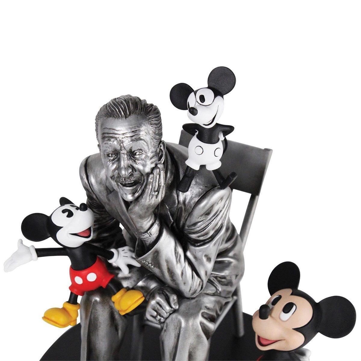 エネスコ ディズニー 100周年 ウォルト・ディズニー with ミッキーマウス スタチュー フィギュア