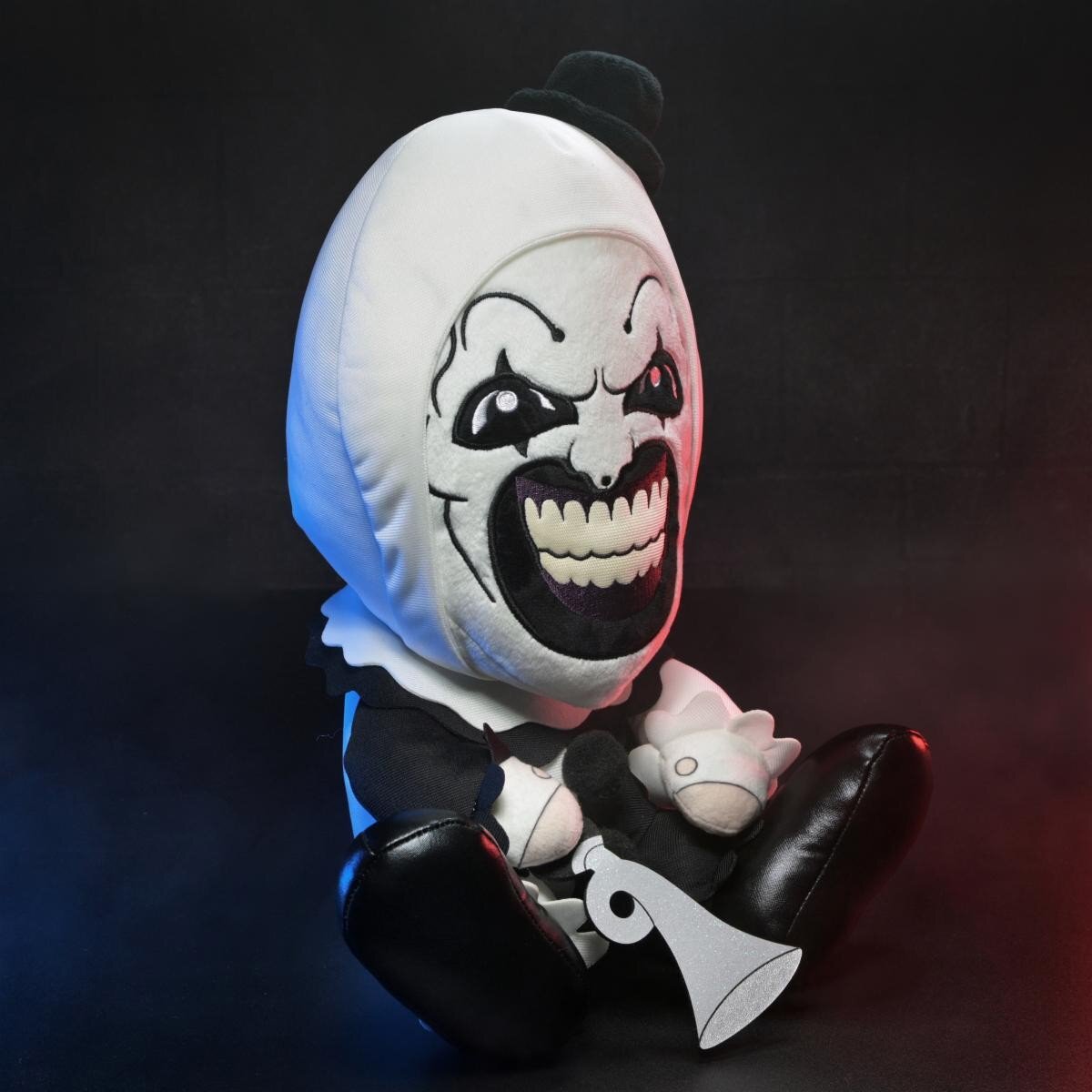 キッドロボット Terrifier テリファー アート・ザ・クラウン 13インチ プラッシュ ぬいぐるみ人形 紙タグ付き