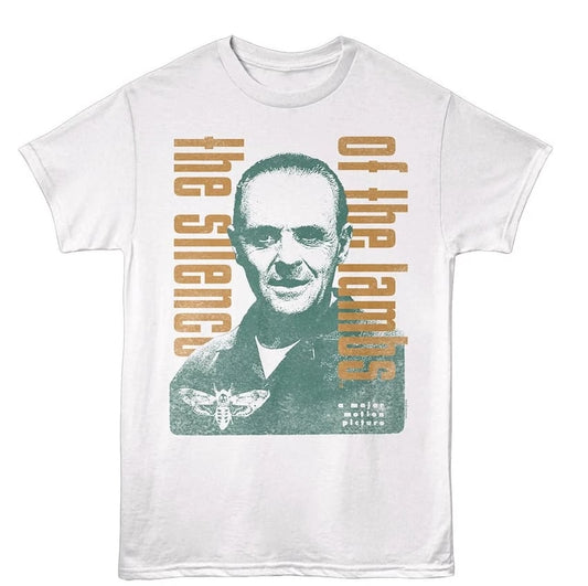 羊たちの沈黙 ハンニバル・レクター グラフィック Tシャツ ホワイト アメリカンクラシックス
