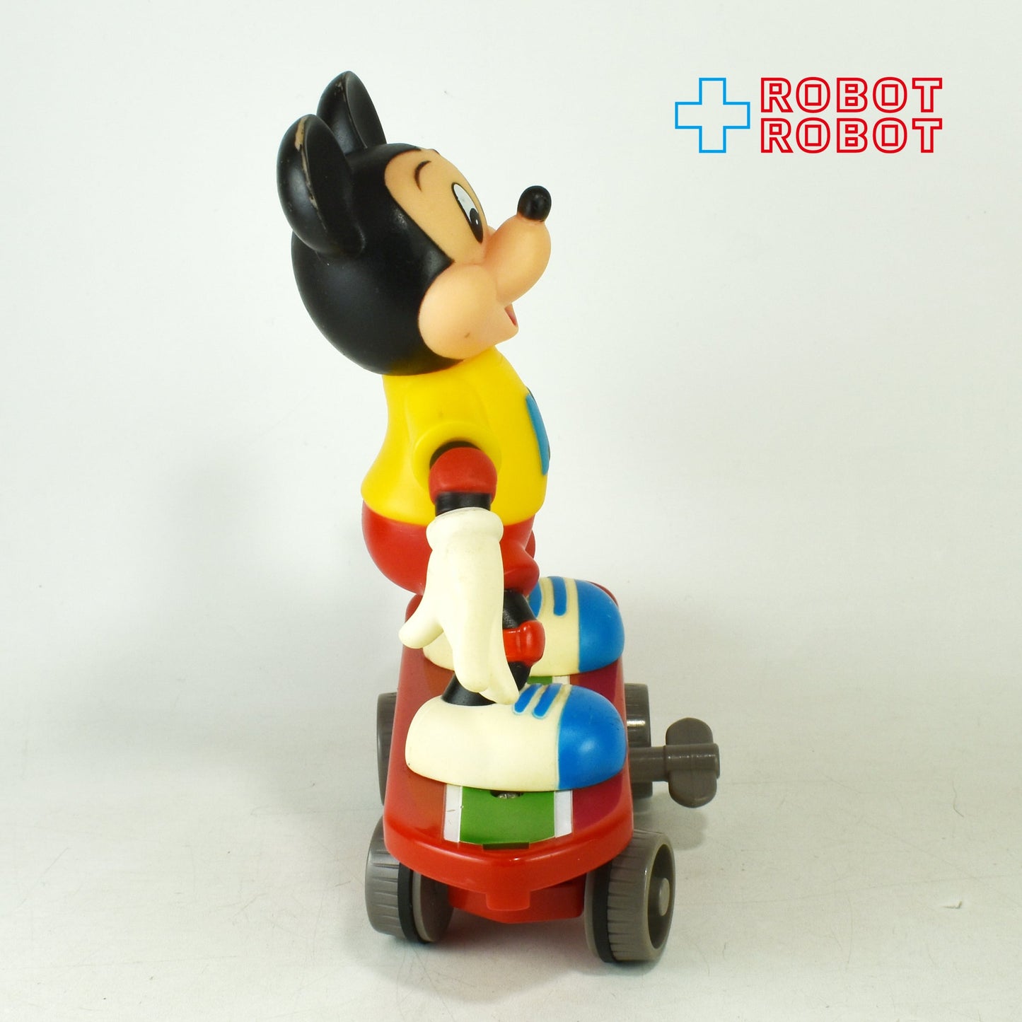 増田屋 ディズニー ミッキーマウス 赤 スケートボード ゼンマイ 1988