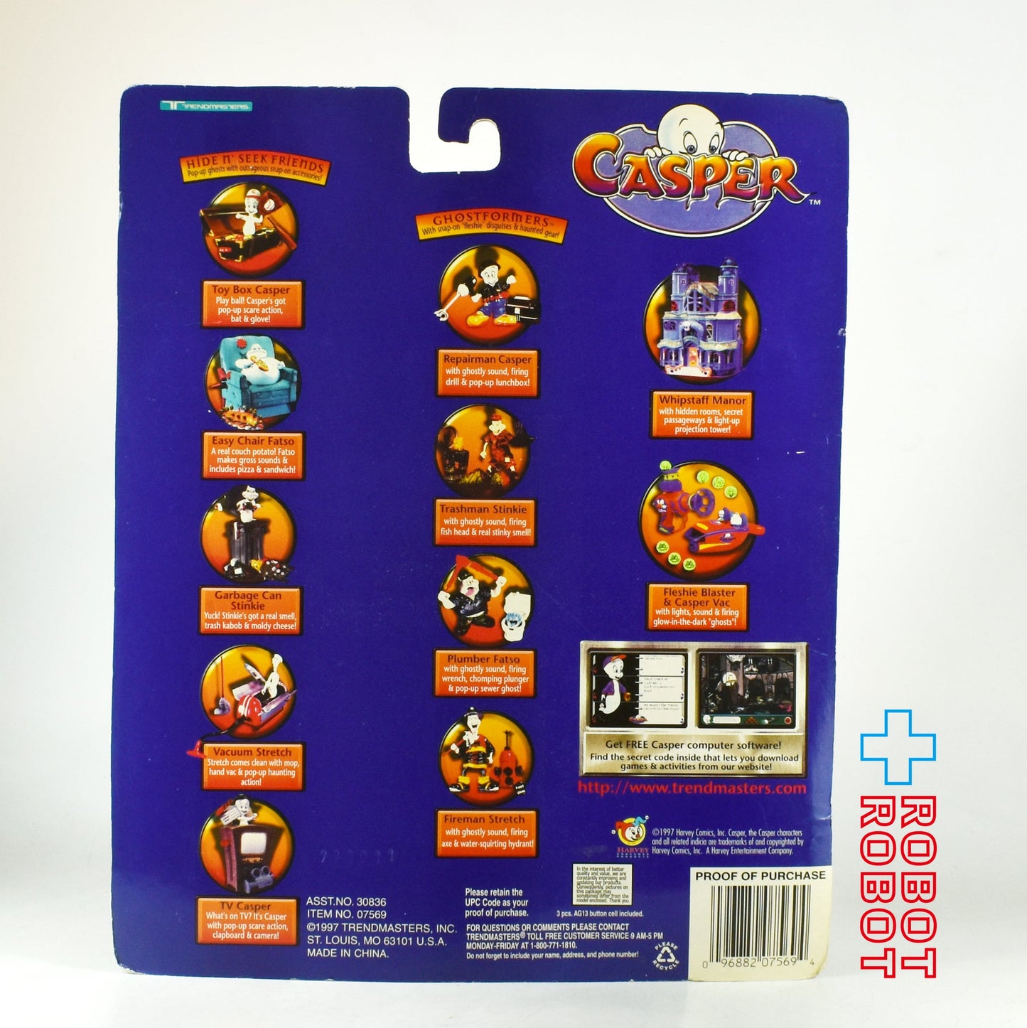 トレンドマスター キャスパー ゴースト・フォーマーズ トラッシュマン スティンキー プレイセット 未開封 1997 - ROBOTROBOT
