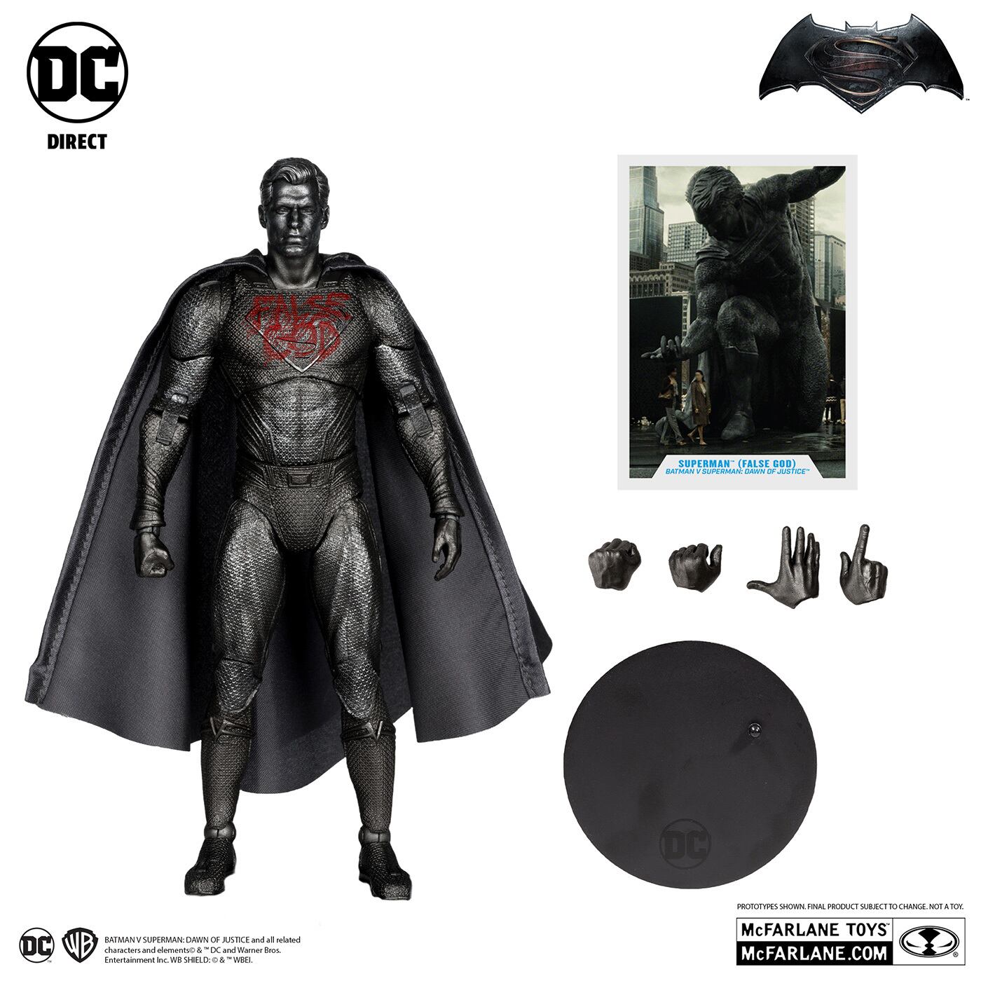 マクファーレン・トイズ DCマルチバース バットマン vs スーパーマン ジャスティスの誕生 スーパーマン 偽りの神 プラチナム・エディション 7インチ アクションフィギュア 未開封