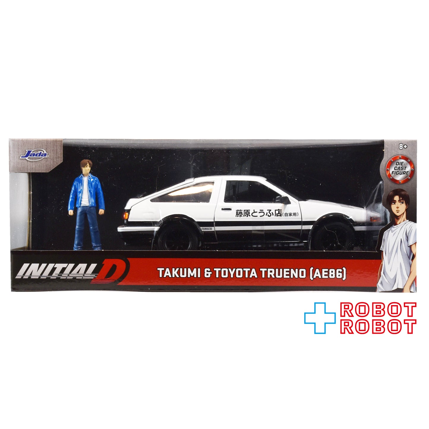 ⚫️ジャダトイズ ハリウッド・ライド 1/24 頭文字D 1986 トヨタ トレノ AE86 ダイキャスト ミニカー 未開封 ♦︎１号店商品