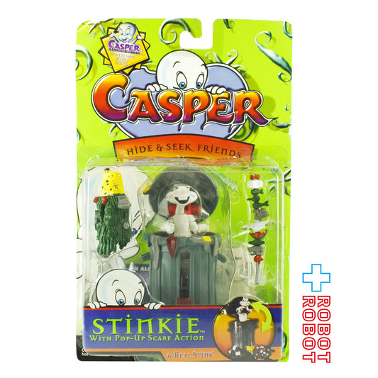 トレンドマスター  キャスパー ハイド&シークフレンド ゴミ箱の中のスティンキー プレイセット 未開封 1997 - ROBOTROBOT