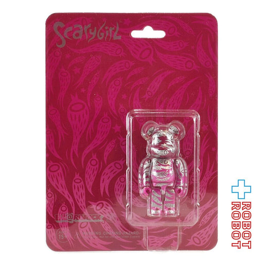 メディコム BE@RBRICK 100％ ベアブリック スケアリーガール シルバーバード 台北トイフェスティバル限定