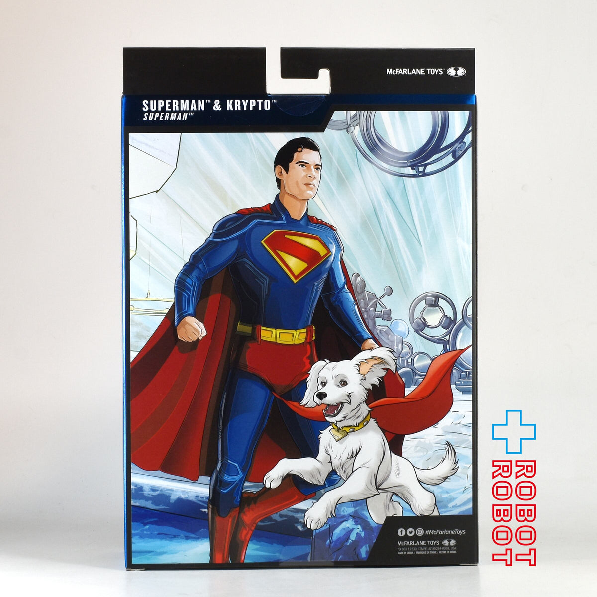 マクファーレン・トイズ DCマルチバース スーパーマン (2025) デラックス・シアトリカル・エディション スーパーマン & クリプト 7インチ アクションフィギュア 国内版 未開封