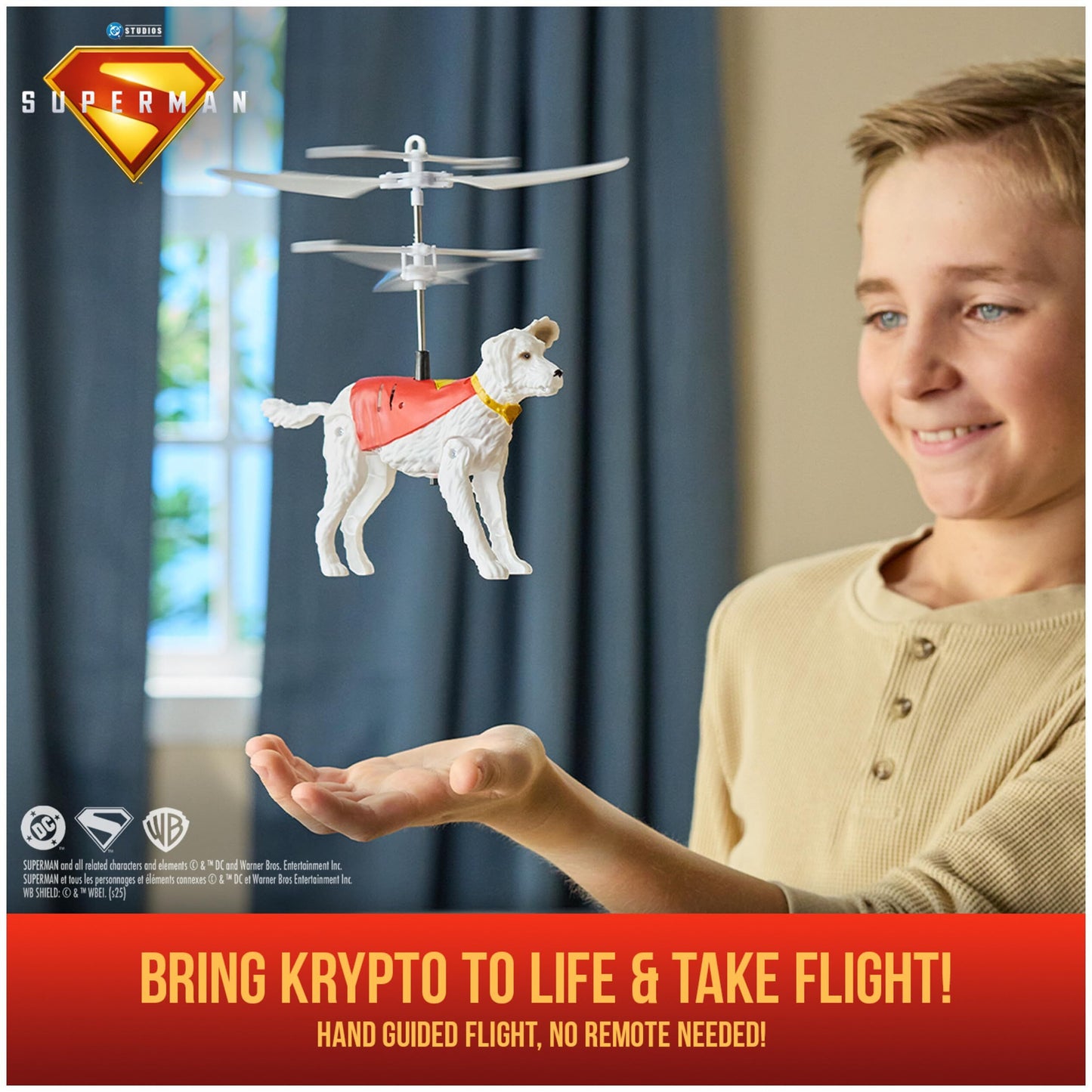 DC クリプト・ザ・スーパードッグ(スーパーマンの犬) 空飛ぶトイ 箱入未開封新品