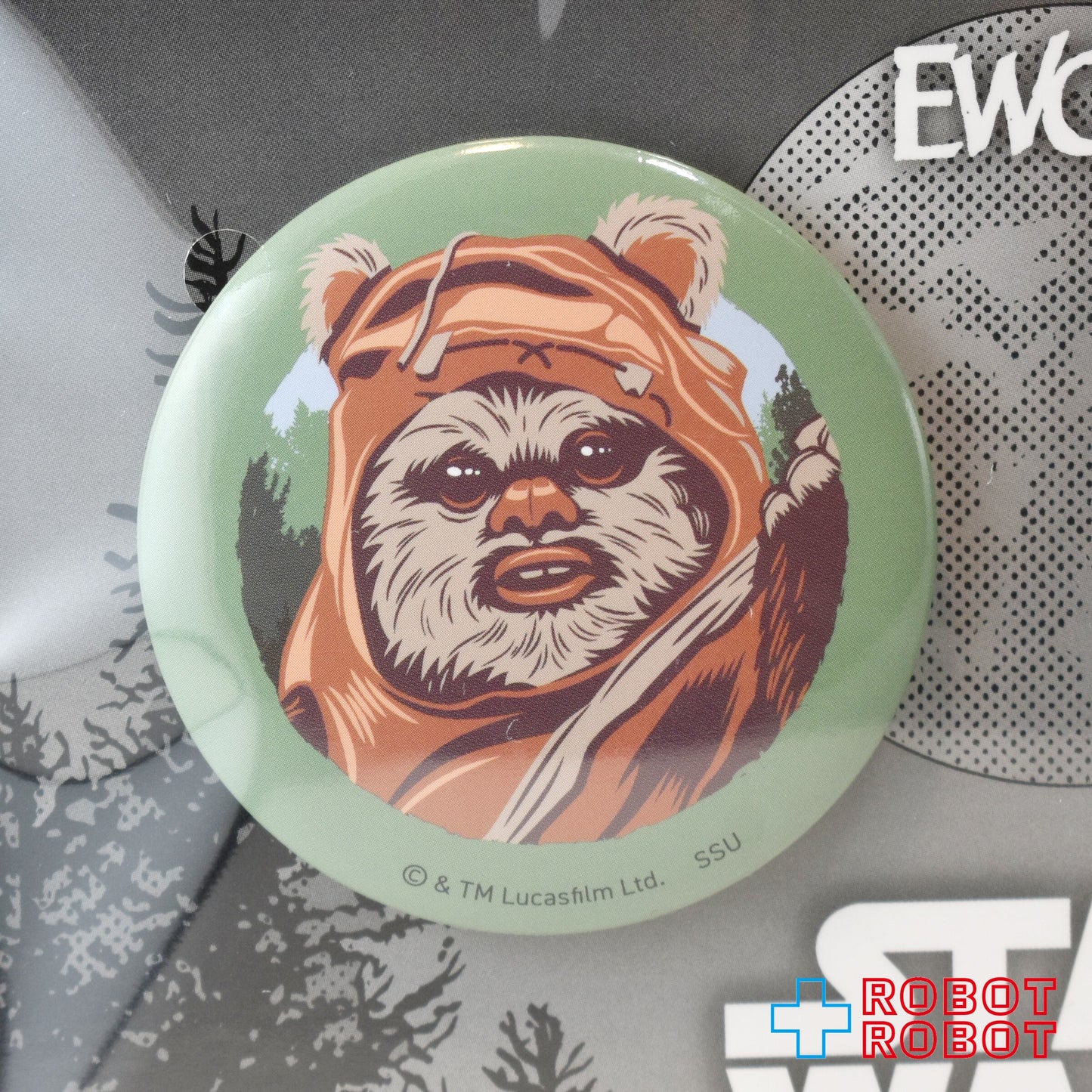 Happyくじ スター・ウォーズ イウォーク I賞 缶バッジセット "PROTECT THE FOREST " 未開封