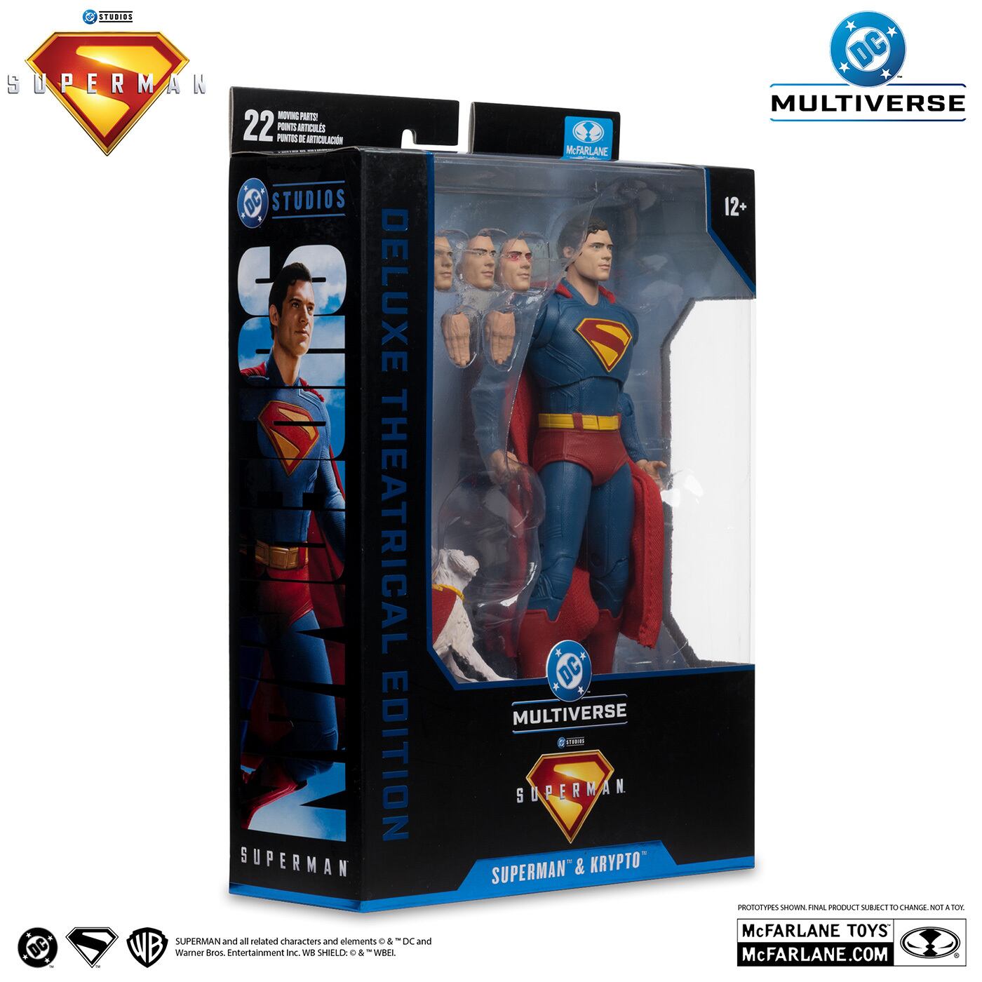 マクファーレン・トイズ DCマルチバース スーパーマン (2025) デラックス・シアトリカル・エディション スーパーマン & クリプト 7インチ アクションフィギュア 国内版 未開封