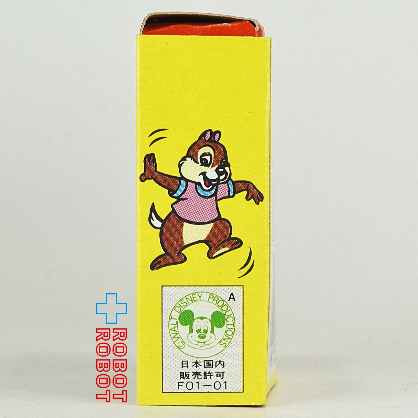 森永 ディズニー おたのしみキャラメル 空箱 60円 黄色 ミッキーマウスとミニーマウス