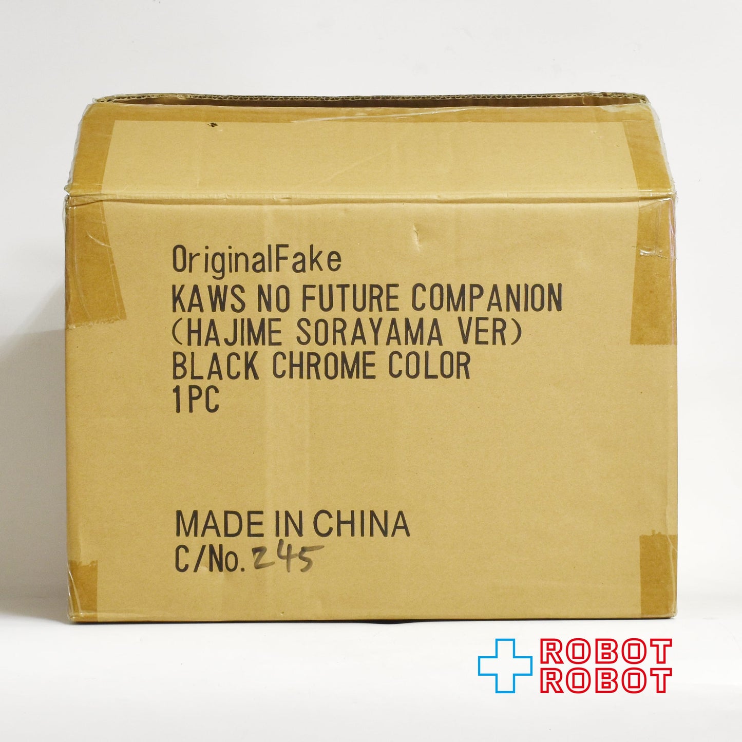 KAWS x 空山基 オリジナルフェイク NO FUTURE COMPANION ブラッククローム カラー 輸送箱付き ♦︎４号店商品
