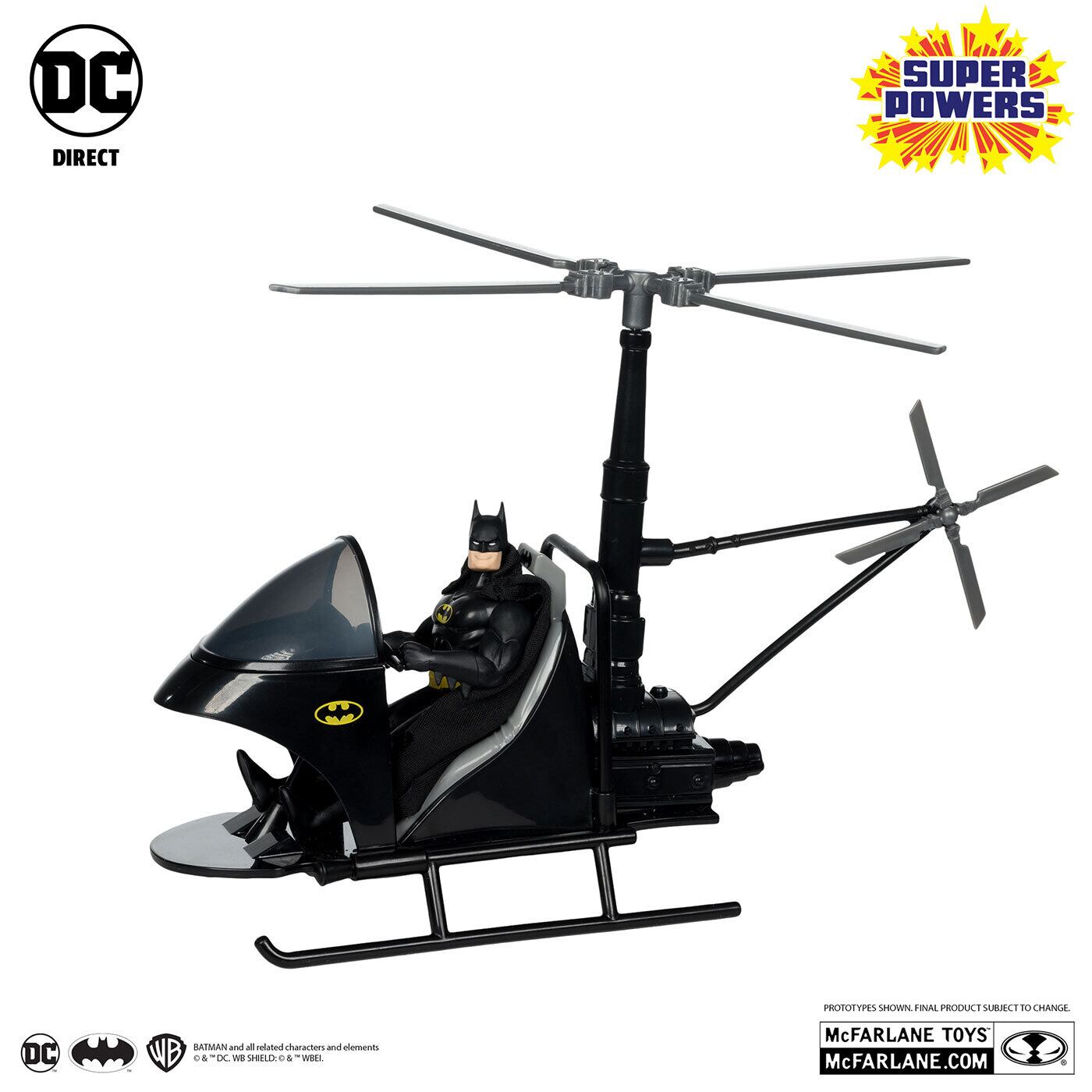 マクファーレン・トイズ DCダイレクト DCスーパーパワーズ バットマン & バットウィング & ワーリーバット 4インチ ビークル 国内版 未開封