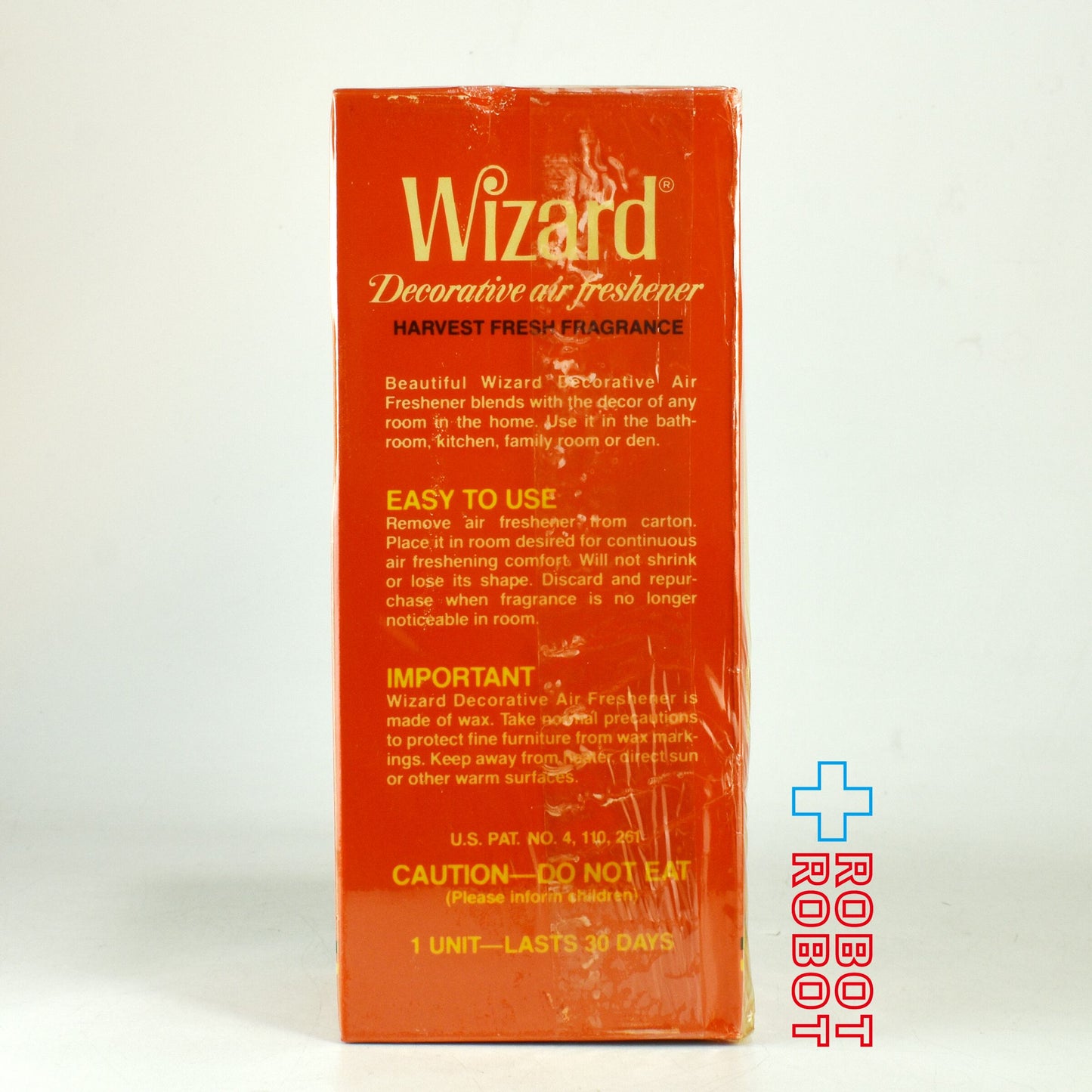 ウィザード ハロウィン 魔女の帽子をかぶったカボチャ エアフレッシュナー フィギュア 1980年代  箱入 *難あり