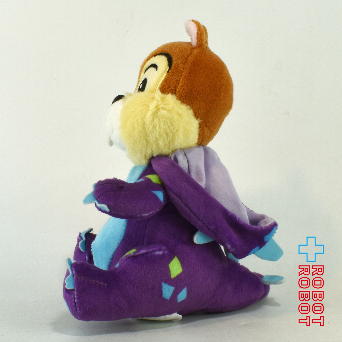 HKDL 香港ディズニーランド チップ (チップとデール) ぬいぐるみ 恐竜 紫