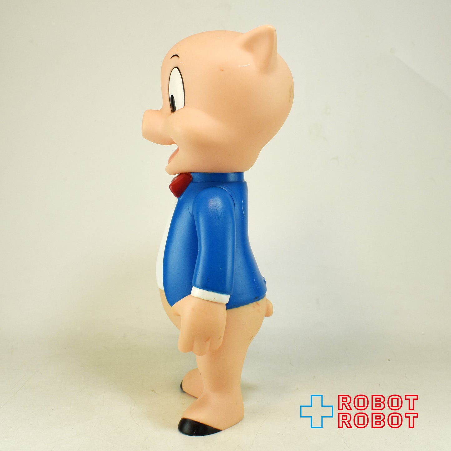 ルーニー・テューンズ ポーキー・ピッグ 青ジャケット ソフビフィギュア