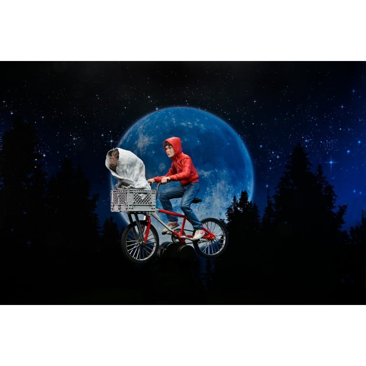 NECA エリオットとE.T. 自転車 7インチ アクションフィギュア 未開封
