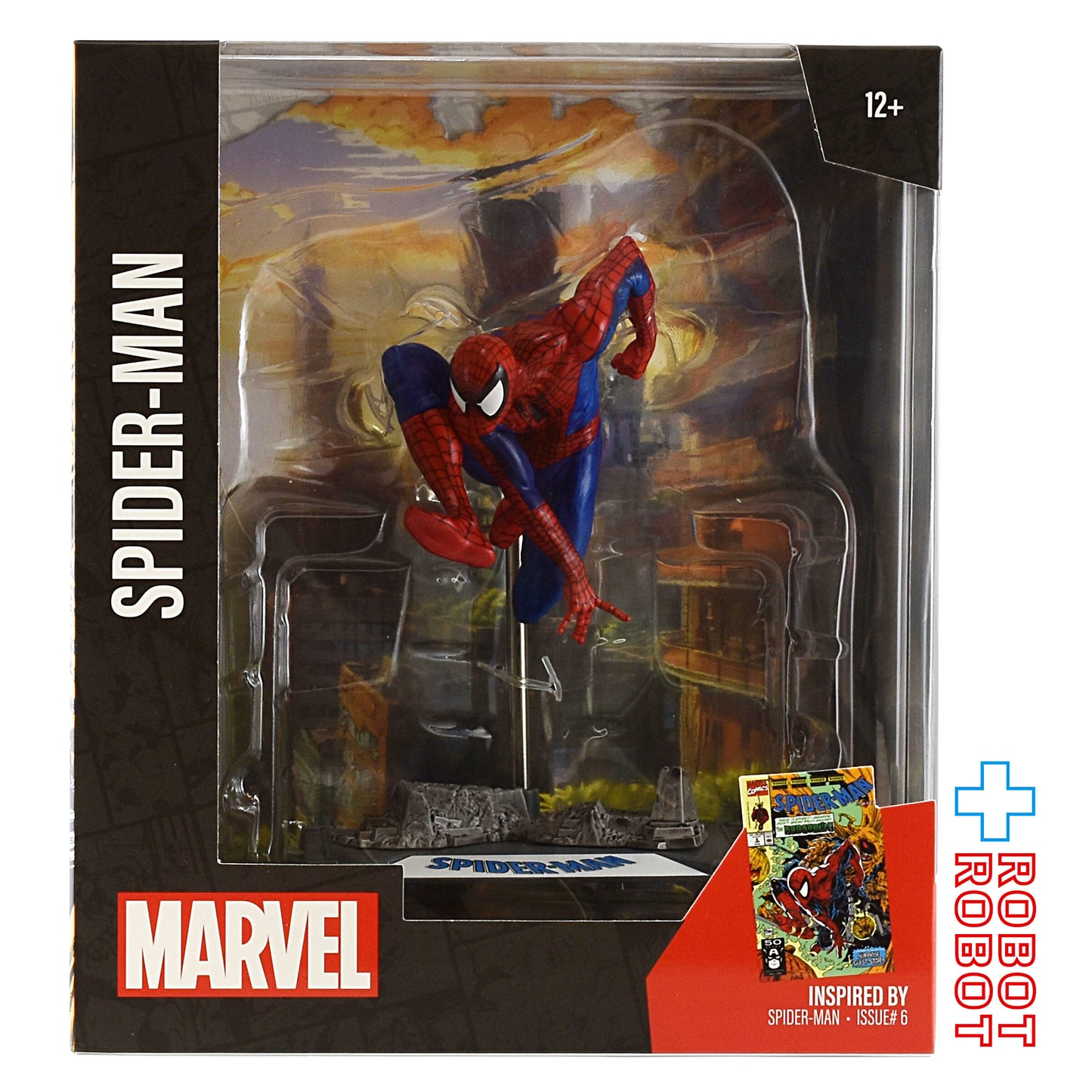マクファーレン・トイズ マーベル シーン・フィギュア #001 スパイダーマン トッド・マクファーレン・トイズ スパイダーマン Vol.1 #6 1/10 スタチューフィギュア 未開封