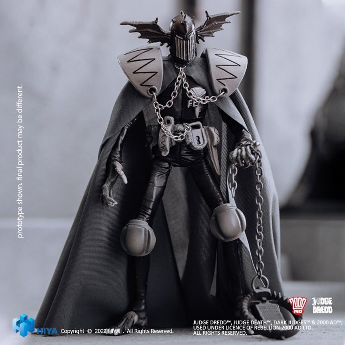 ハイヤトイズ ジャッジ・ドレッド 1/18 ジャッジフィアー モノクロ