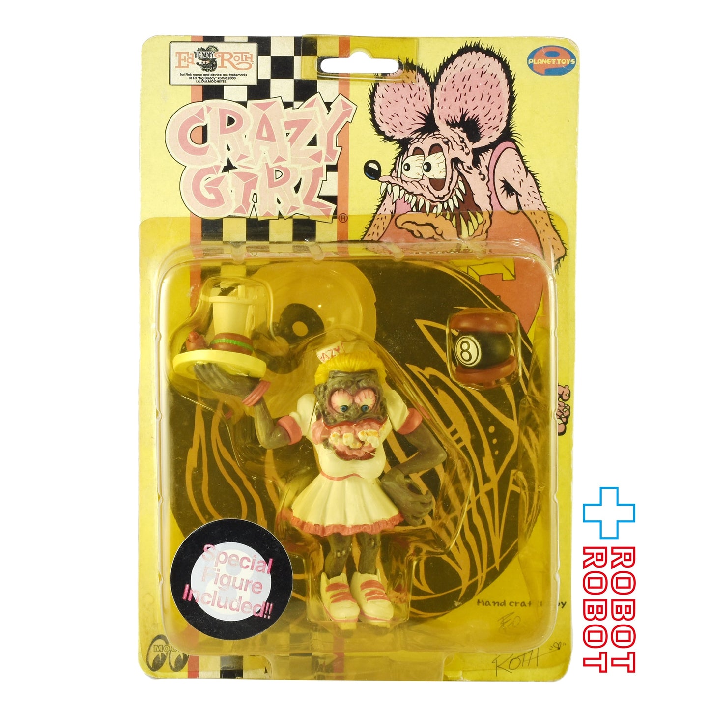 プラネットトイ社 クレイジーガール エド・ロス ラットフィンク アクションフィギュア シリーズ 未開封