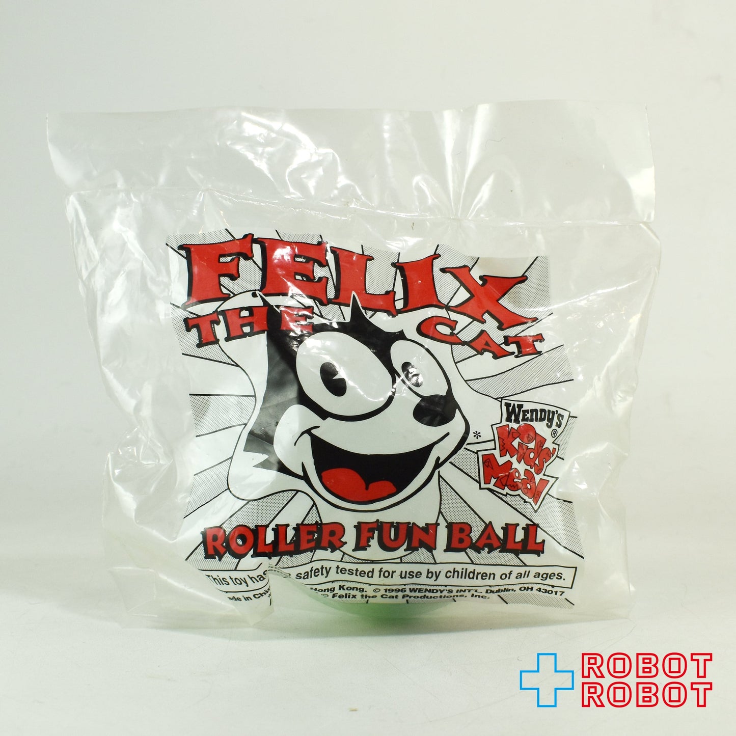 ウェンディーズ フィリックス・ザ・キャット ローラーファンボール ミールトイ 1996 袋入未開封