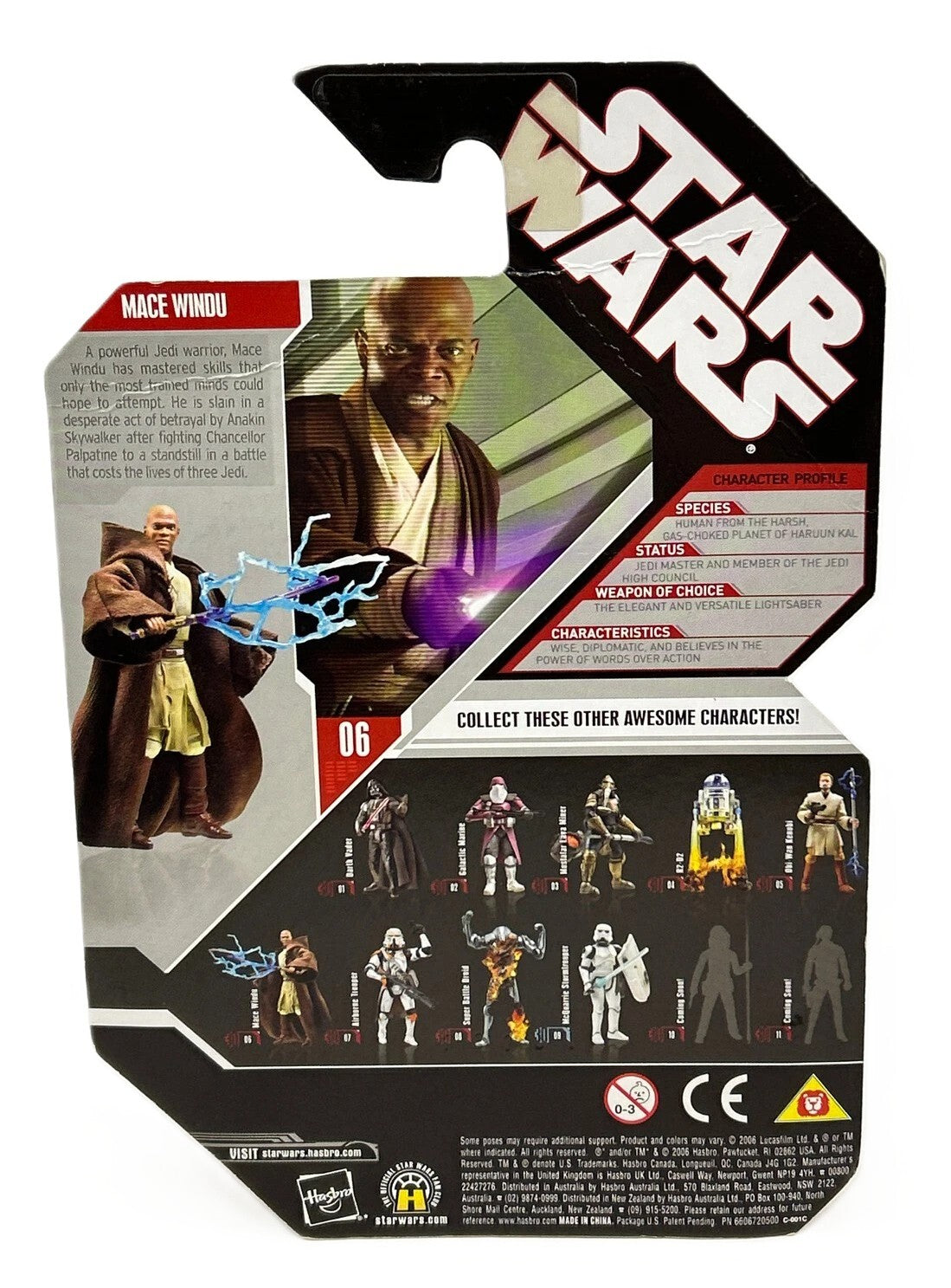 スター・ウォーズ 30th 2007-06 メイス・ウィンドゥ アクションフィギュア MOC US版