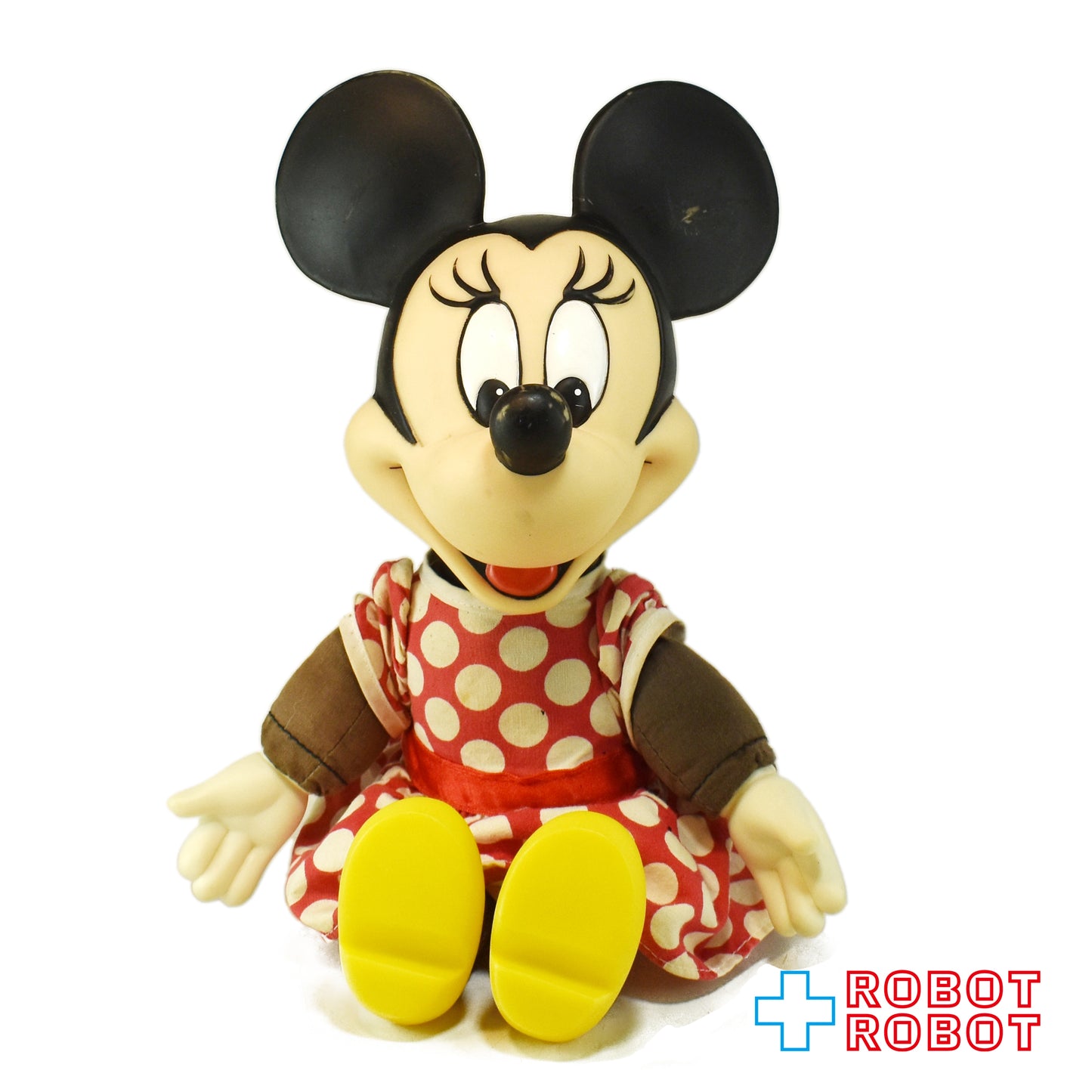 ディズニー ミニーマウス ラバーフェイス ぬいぐるみ人形 ※難あり