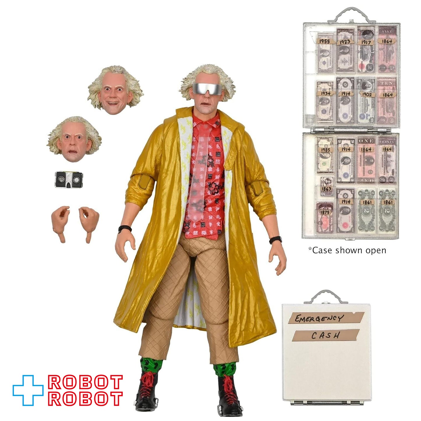 NECA バック・トゥ・ザ・フューチャー Part2 ドク エメット・ブラウン アルティメット 7インチ アクションフィギュア 未開封